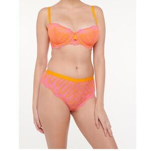 Savage X Fenty Crotchet Balconette Padded Supported Lift Bra 34DD
